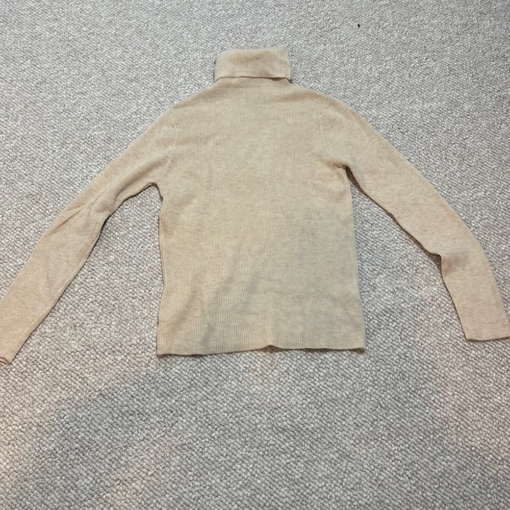 APT 9 tan turtle neck sweater, size medium